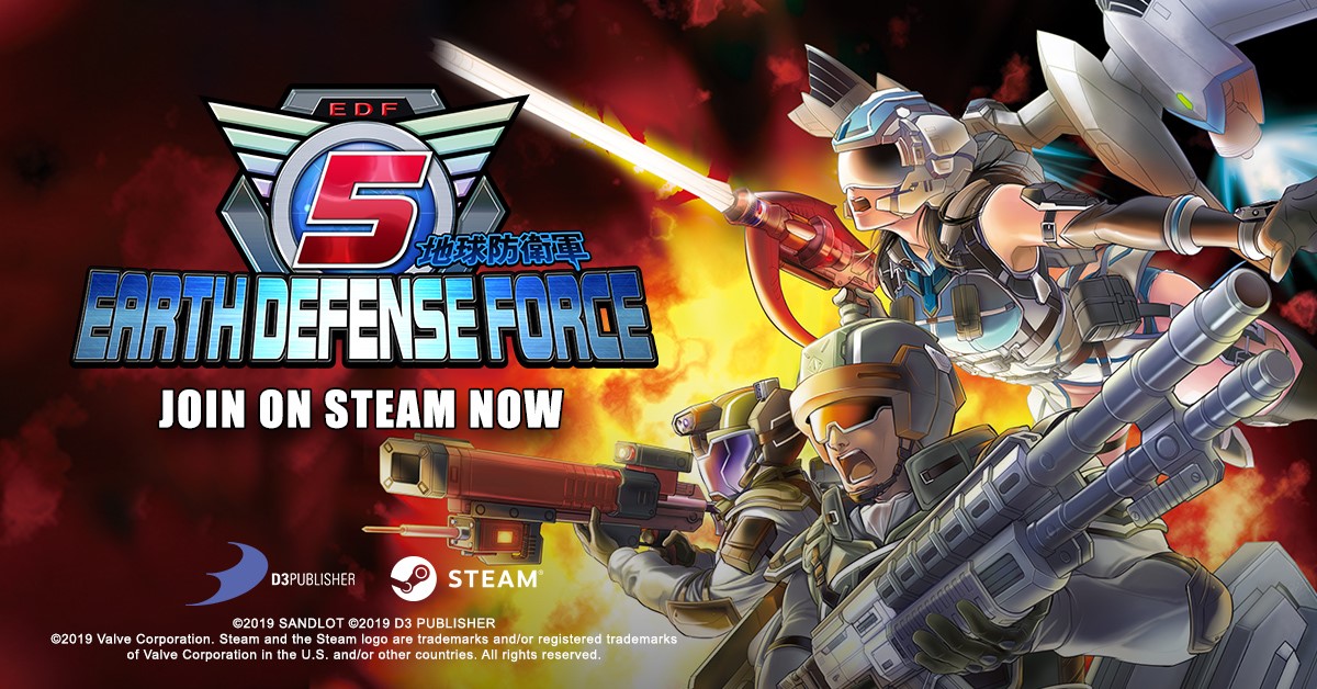 EDF 5 Steam Launch Key Art